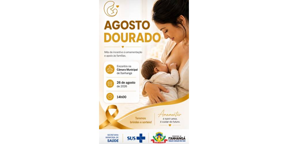 Itanhangá: Encontro em alusão ao Agosto Dourado acontece amanhã na Câmara De Vereadores