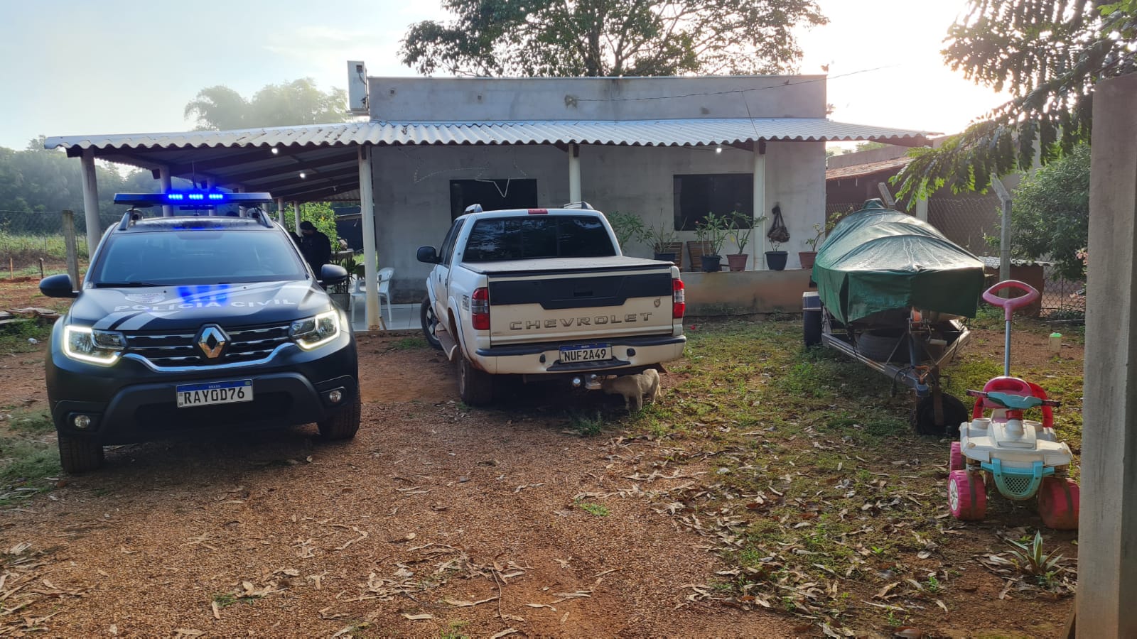 Polícia realiza operação contra quadrilha investigada por furto de fertilizantes em fazendas