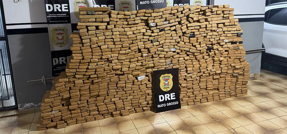 Polícia Civil desmantela quadrilha e apreende 1,1 tonelada de maconha