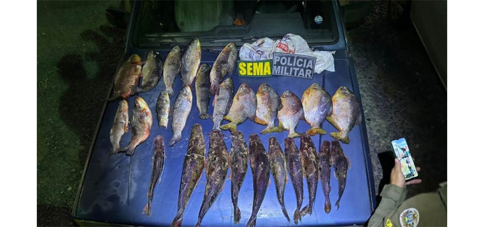 Fiscalização da Sema-MT apreende pescado e aplica R$ 14,5 mil em multas