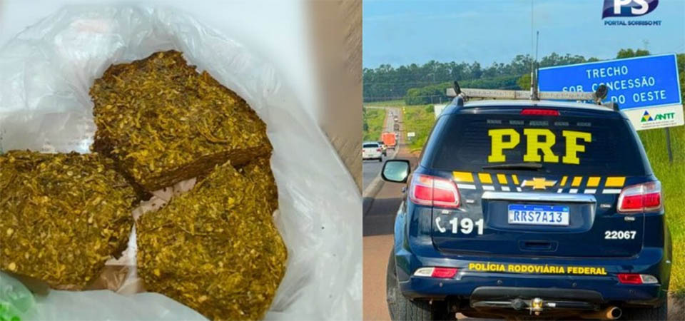 Homem condenado por tráfico de drogas é preso durante fiscalização da PRF