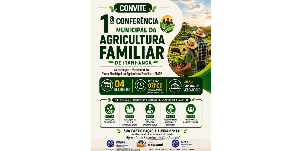 Itanhangá realiza a 1ªConferência Municipal da Agricultura Familiar